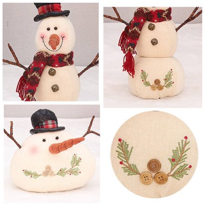Милые новогодние снеговики. Набор 2 шт
