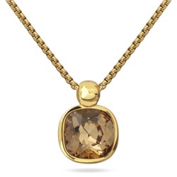 Кулон Триумф (кристаллы SW мед 12мм; покрытие золото) 50-55см, Есть комплект