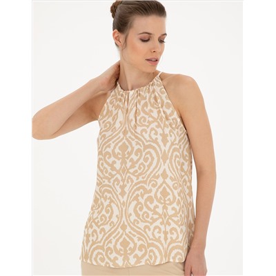 Bej Comfort Fit Bluz