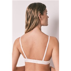 Sujetador push up algodón canalé beige GORGEOUS