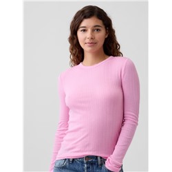 Essential Ribbed Crewneck T-Shirt