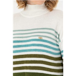 Kadın Kum Balıkçı Yaka Kazak