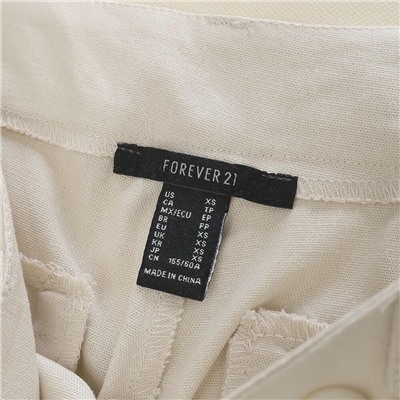 Женские широкие брюки из смесового льна и вискозы  Forever* 21