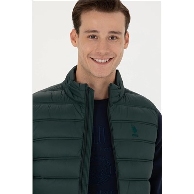 Erkek Koyu Yeşil Yelek
