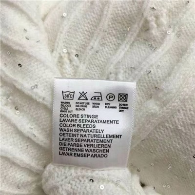 Brunello Cucinell*BC  вязаный спортивный костюм, расшитый пайетками по всему телу, вязаный кардиган с длинными рукавами, капюшоном и застежкой-молнией + повседневные брюки, белые, SML, [размер M, ширина плеч 67, обхват груди 116, длина рукава 47; , длина одежды 61; талия 66, резинка, длина 101]