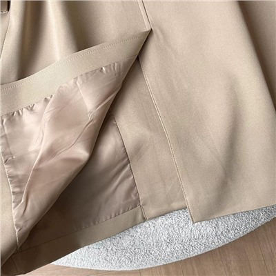 Классический двубортный женский тренч