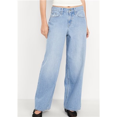 Mid-Rise Wow Baggy Wide-Leg Jeans
