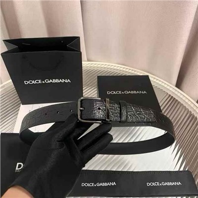 Кожаный ремень с классическим зажимом  Dolc*e & Gabban*a
