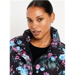 Water-Resistant Printed Puffer Jacket