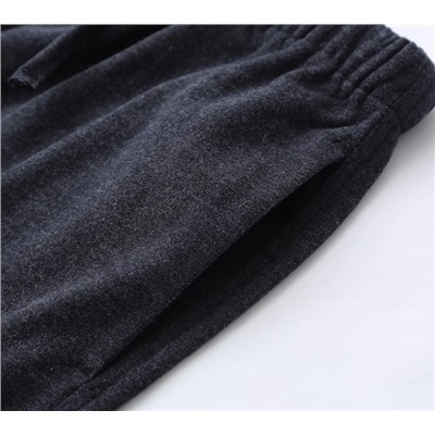 Женские повседневные свободные осенне-зимние теплые облегающие шерстяные брюки