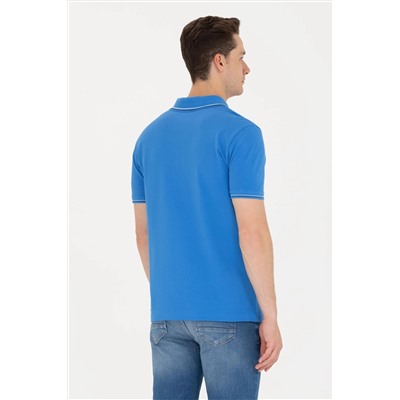 Erkek Saks Basic Polo Yaka Tişört