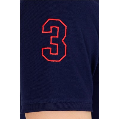 Erkek Lacivert Basic Polo Yaka Tişört