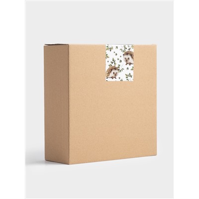 Блюдо, 20х17 см, керамика, зеленое, Еж на листе, Autumn forest