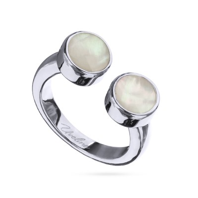 Кольцо Амфитрита (перламутр 6мм; покрытие родий), Есть комплект