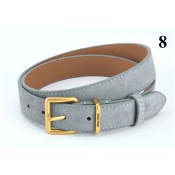 Матовый кожаный женский пояс из воловьей кожи