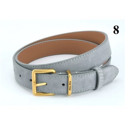 Матовый кожаный женский пояс из воловьей кожи