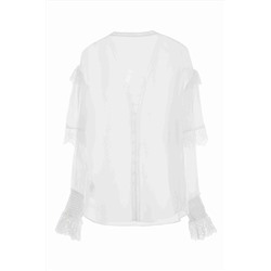 Camisa de seda Blanco