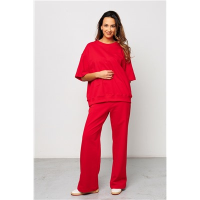 Костюм брючный с футболкой 403RED