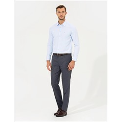 Açık Mavi Slim Fit Uzun Kollu Gömlek