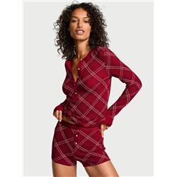 Victoria's Secret Soft Thermal Henley Short Pajama Set