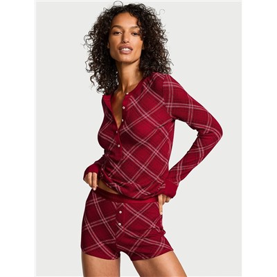 Victoria's Secret Soft Thermal Henley Short Pajama Set