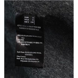 Женское элегантное длинное шерстяное пальто из двусторонней шерсти с капюшоном