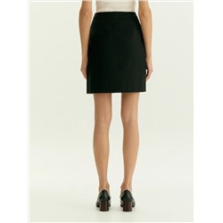 Юбка мини из костюмной шерсти, S1090/laine
