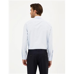 Açık Mavi Regular Fit Uzun Kollu Basic Gömlek