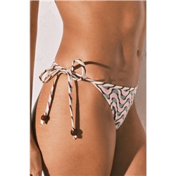 Braga bikini clásica tira estampado geométrico