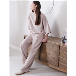 Свитшот свободный из петельчатого футера двухнитки с эластаном