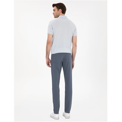 Açık Mavi Slim Fit 5 Cep Chino Pantolon