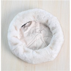 Зимний теплый берет из искусственного меха кролика ZAR*A