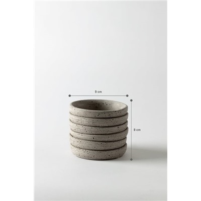 Ella Saksı - Soft Gri - 9 cm