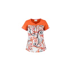 UA Cartwheels White Print Scrub Top