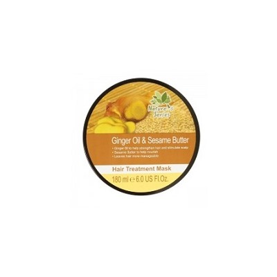 Маска для волос Boots на основе имбирного масла и кунжута 180 ml/ Natures Series  Hair Treatment Mask Ginger Oil Sesame butter 180 ml/
