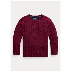 Boys 2-7 Cable-Knit Cotton Sweater