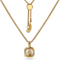 Кулон Теннис (кристаллы SW шампань 8мм; покрытие золото) 70см, Есть комплект