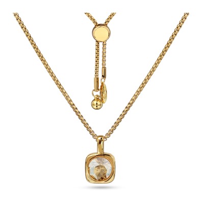 Кулон Теннис (кристаллы SW шампань 8мм; покрытие золото) 70см, Есть комплект