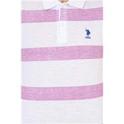 Erkek Menekşe Polo Yaka Tişört