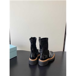 Женские ботинки на толстой подошве с эластичным верхом   ПРАД*А