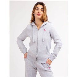 FLEECE FULL ZIP LOGO HOODIE