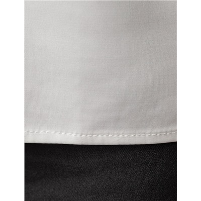 Блузка из сатина с коротким рукавом