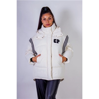 Стильная куртка с капюшоном Оверсайз Евро-зима, демисезон арт.2309