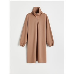 PREMIUM Kleid mit hohem Stehkragen