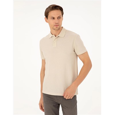 Bej Slim Fit Tişört