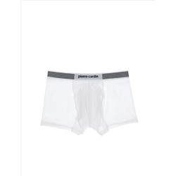 Beyaz Pamuk Modal Karışımlı Tekli Boxer