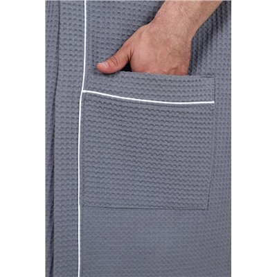 Накидка вафельная мужская однотонная