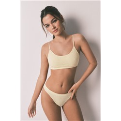 Tanga Seamless amarilla floral