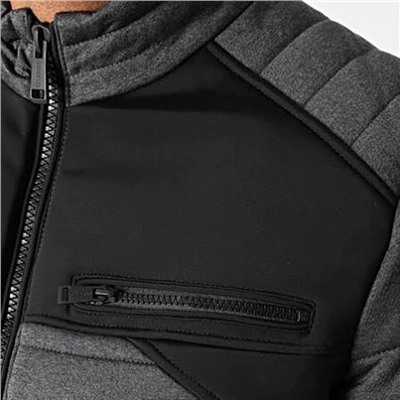 Мужская теплая водонепроницаемая куртка из комбинированных материалов  ГЕС*С