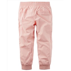 Jersey-Lined Poplin Joggers